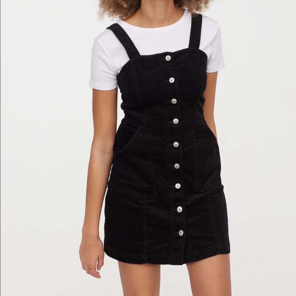 Button up corduroy dress